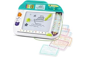 VTech Doodle and Draw Learning Center with Stencils and Stamps for Kids Ages 3 Years and up