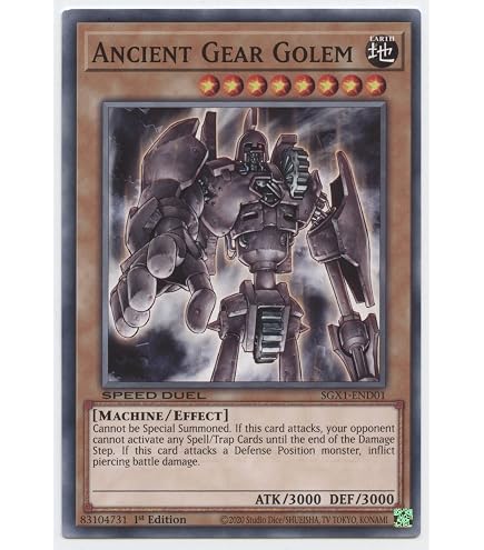 Amazon.com: Yu-Gi-Oh! Ultimate Ancient Gear Golem - SGX1-END21