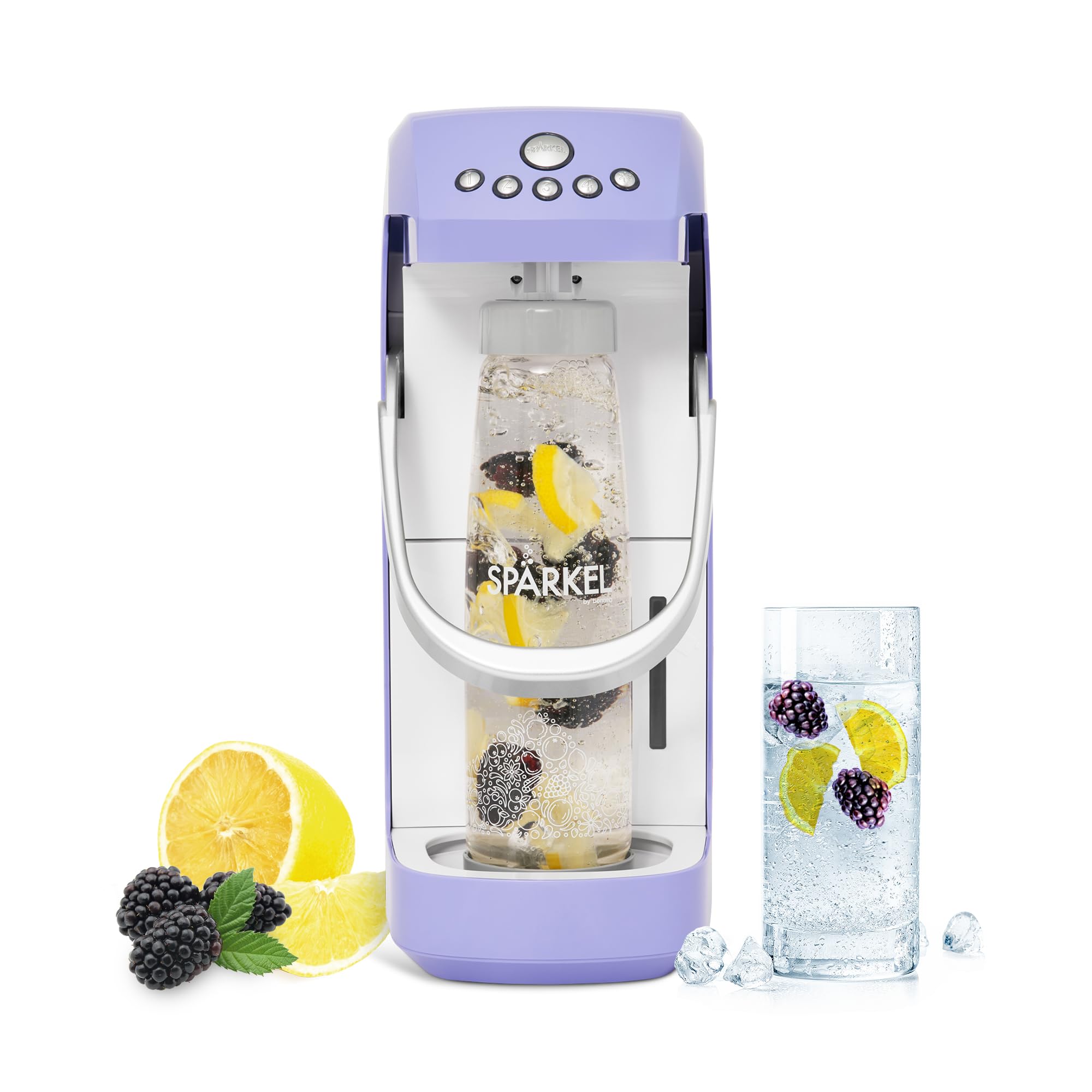 Mua Beverage System Periwinkle Sparkling Water Maker No CO2 Tank