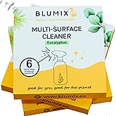 Blumix Multi-Surface Cleaner Refill Tablets – 6 Count | Eucalyptus Scent | Eco-Friendly, Biodegradable, Plastic-Free Cleaning Refills for Spray Bottles – All-Purpose Household Use (Eucalyptus)