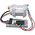 ACTECmax Universal 12V AC Automotive Electric Air Conditioner Compressor with External Control Panel, Auto Compressor for R134a