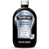Tarn-X Tarnish Remover, 12 oz. Bottle, Platinum, Copper, Gold, Diamond, Silver Plate, and Sterling Silver Jewelry Cleaner, Wipe-and-Rinse Formula, No Rubbing or Scrubbing