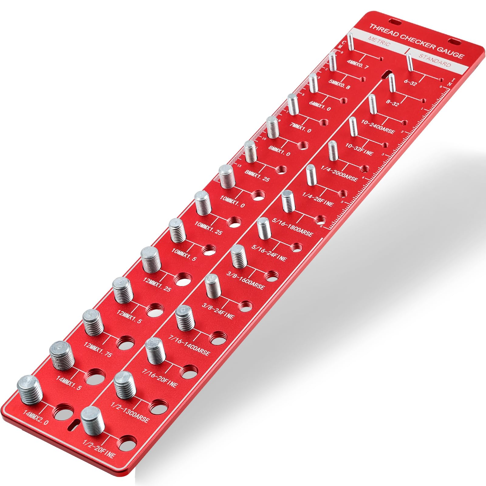 Mua 28 Nut and Bolt Thread Checker, Kinok Bolt Size and Thread Gauge ...