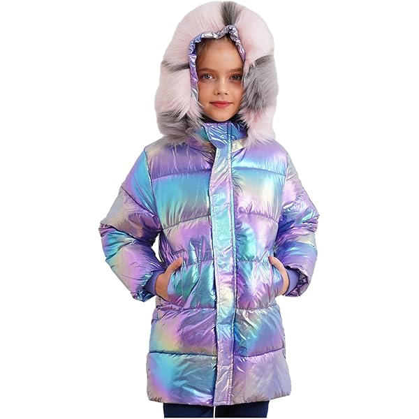 Fluffy Puffy レディ Sunice Paris Reversible Faux Fur Puff Jacket