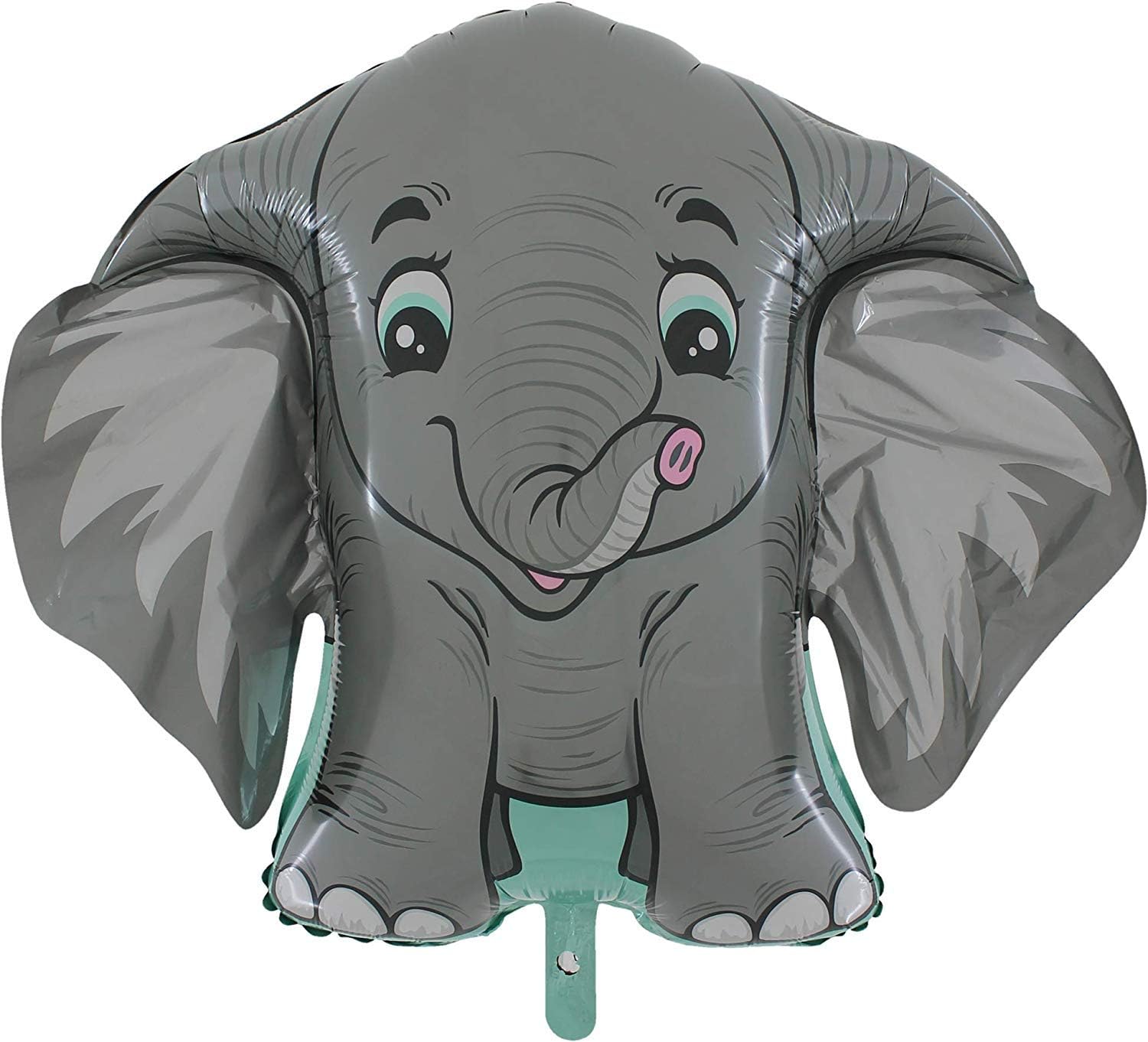 Toyland® 101cm (40") Grey Elephant Character Foil - Kids Party Balloon - Party Decorations, Large