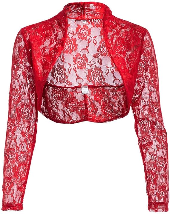 red shrug for dresses