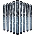 WINN TITANUN DRI-TAC OVERSIZE- LATEST SERIES 09 Pieces DarkGrey/SilverGrey Golf Grip - Non-Slip & Cushioned Comfort - Incredible Comfort & Moisture-Wicking - Shock Absorption Benefits for Pain-Free