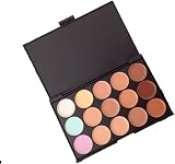LyDia 15 Nude Concealer Contour Palette & Oval Foundation Makeup Brush Kit view 4