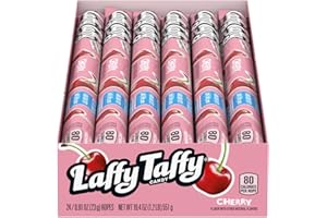 Laffy Taffy Rope, Cherry, 0.81 oz., Pack of 24