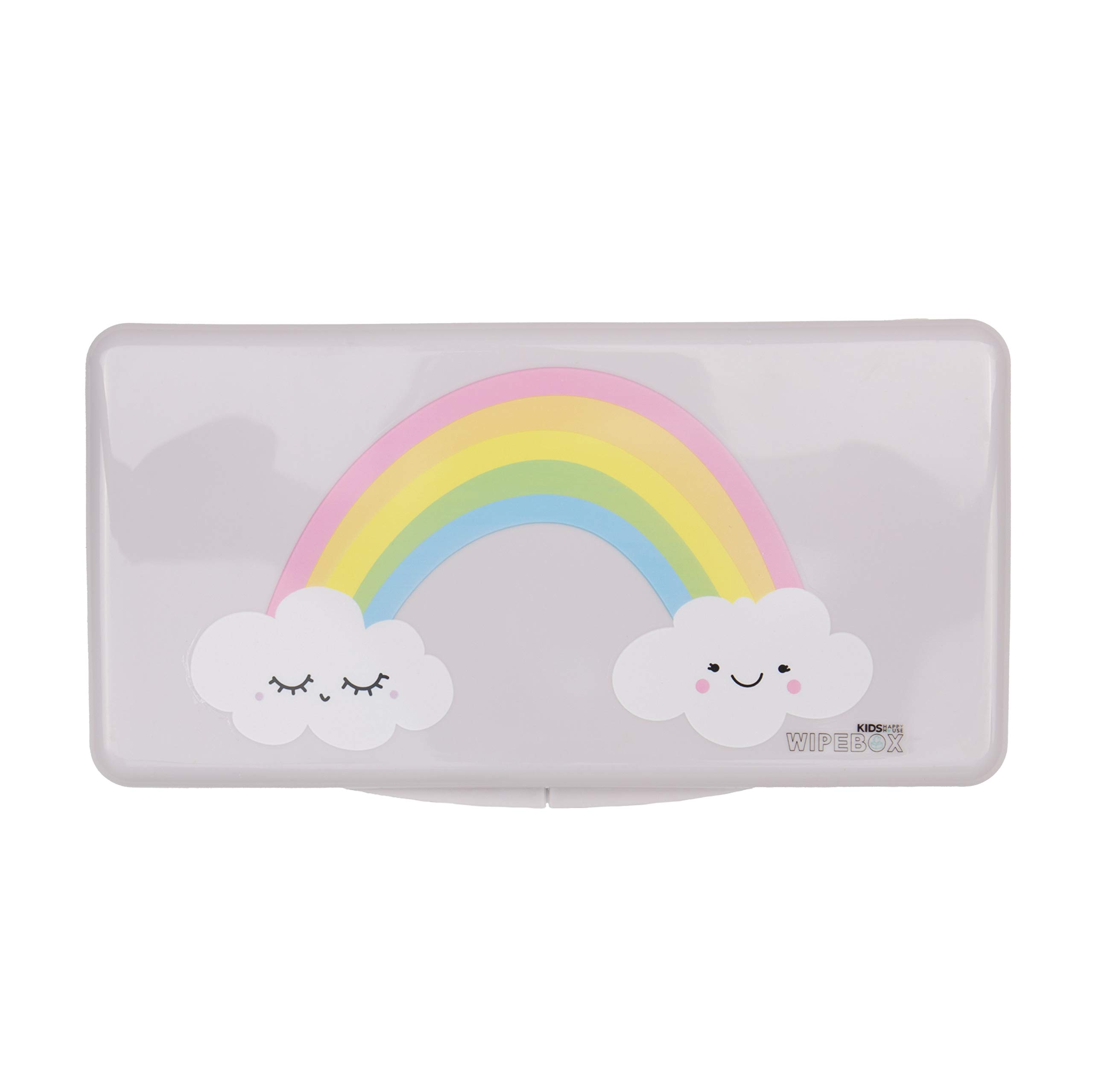 Wet Wipes Dispenser Box Holder for Baby Change Bag by Kids Happy House (Rainbow)