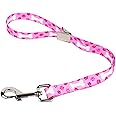 Country Brook Petz - Pink Oh My Dog Spring Loaded Grooming Loop Featuring Unique Designs for Any Style (5/8 Inch Wide, 20 Inch)