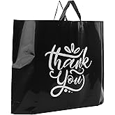 Camtoms Large Thank You Bags with Handles, Large Retail Bags for Merchandise, Boutique, Shopping | Extra Thick 3mil