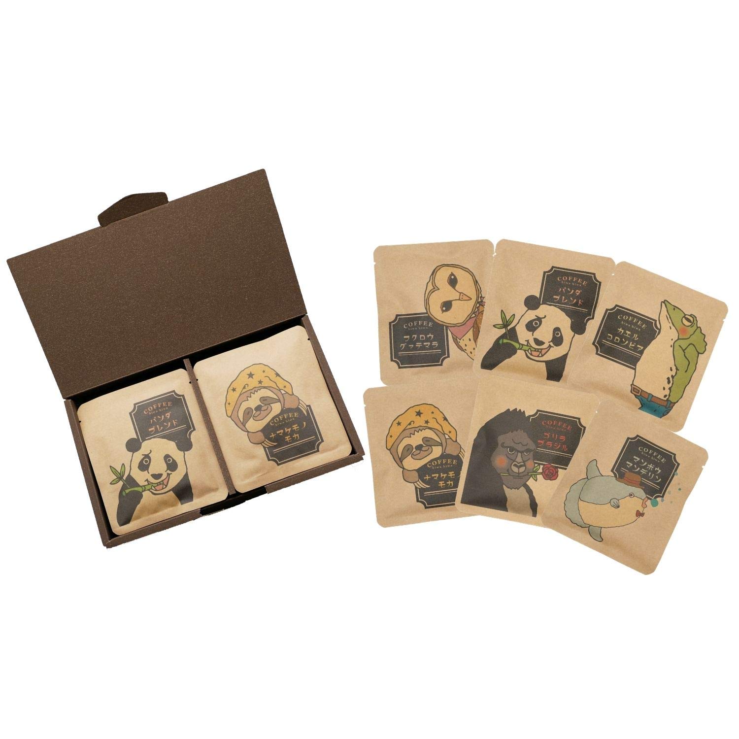 Mua ギフト包装済み アニマルコーヒー16pギフトボックス ブレンド ブラジル グァテマラ コロンビア各3袋 モカ マンデリン各2袋 合計16袋入 ドリップコーヒー Tren Amazon Nhật Chinh Hang 21 Fado