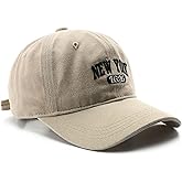 New York Hat Washed Baseball Cap Unisex Sun Hat Adjustable Trucker Cap