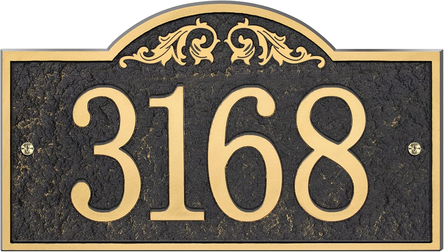 Plaques & Wall Art - Address Plaque - Handcrafted Carving Sign - Large House Number - Vintage Address Plaque - 11