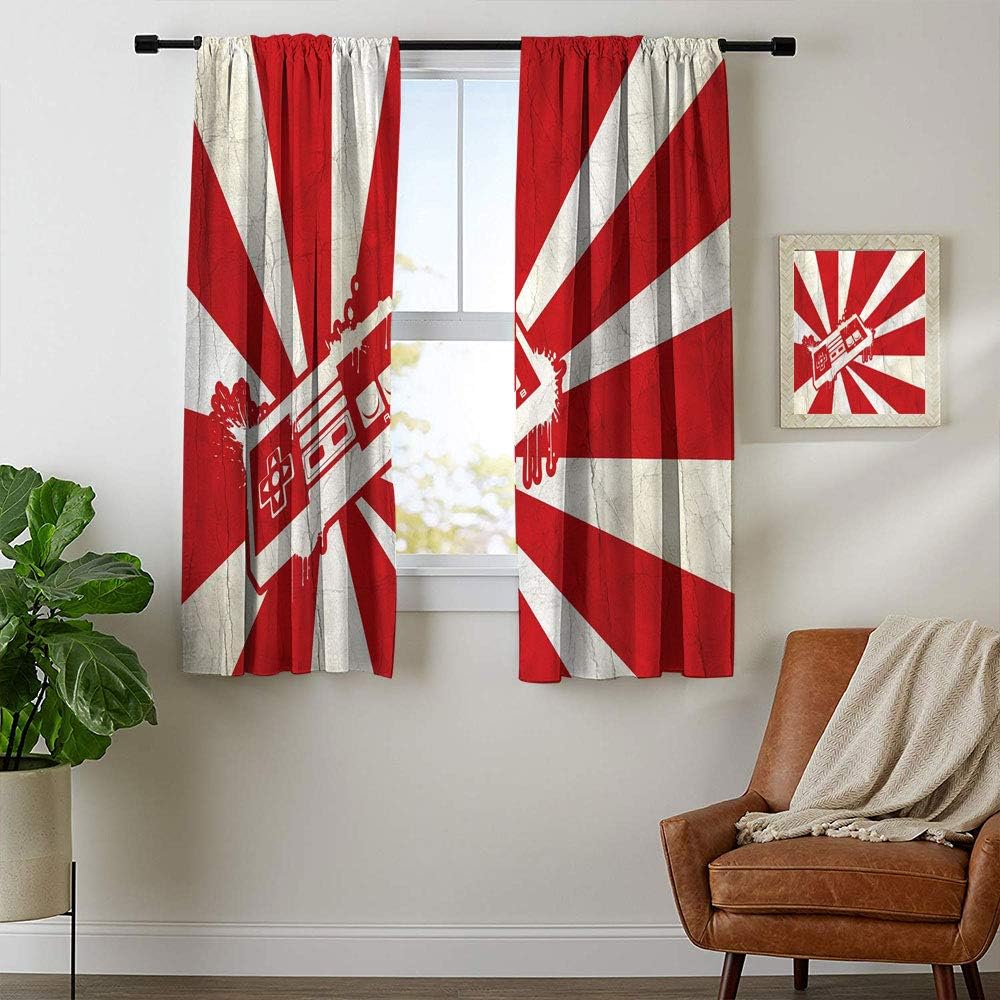 Amazon.com: Blackout Curtains, Gamer,Modern Gaming Concept Buttons