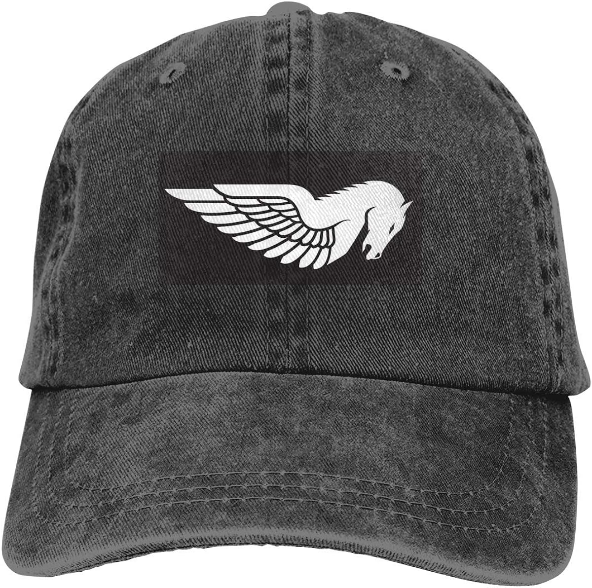 sand Personalized Printed Breathable Strapback Cap Buell PegasusLogo