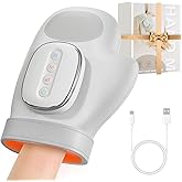 Voluart Hand Massager for Arthritis and Carpal Tunnel Relief, Heated Air Compression Therapy for Finger, Palm & Wrist Pain, Portable Cordless Electric Hand Massager
