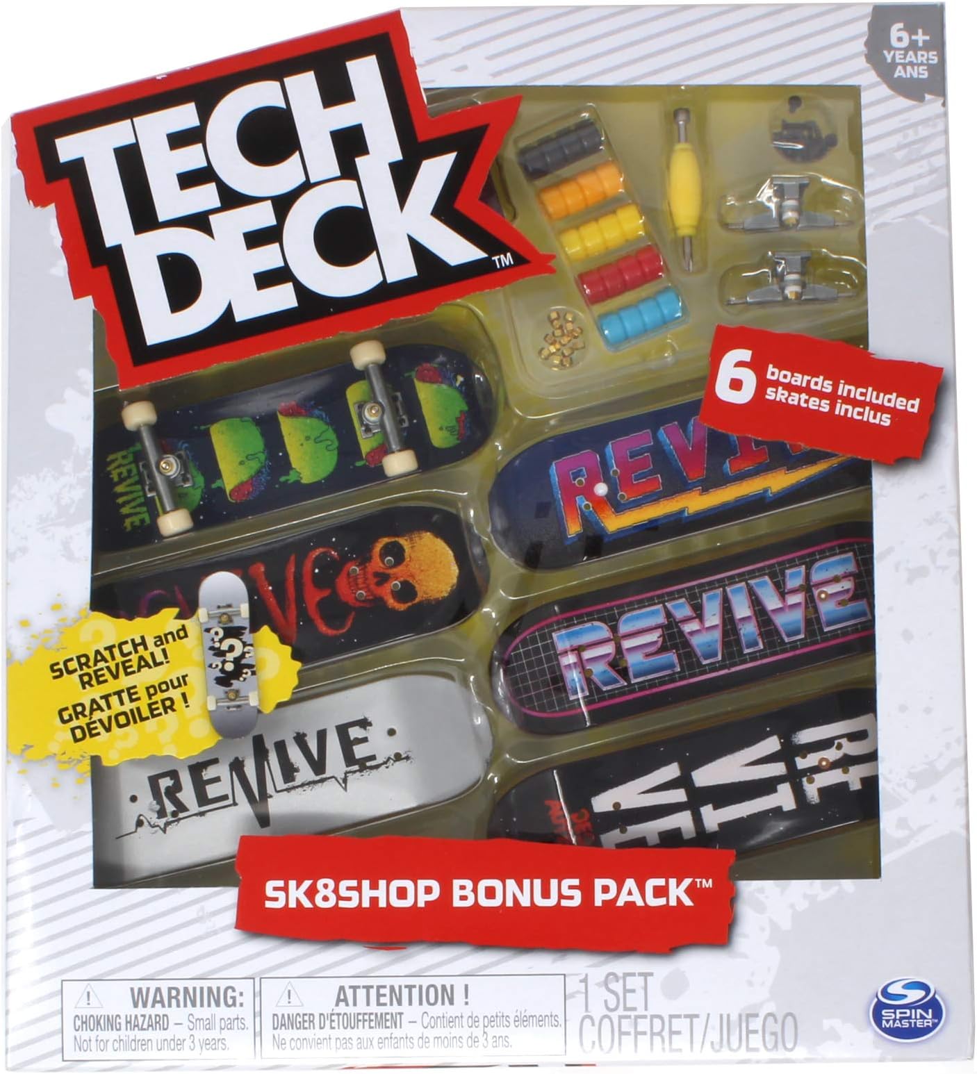 Mini Fingerboards Revive Skateboards Sk8shop Bonus Pack with 6 Decks