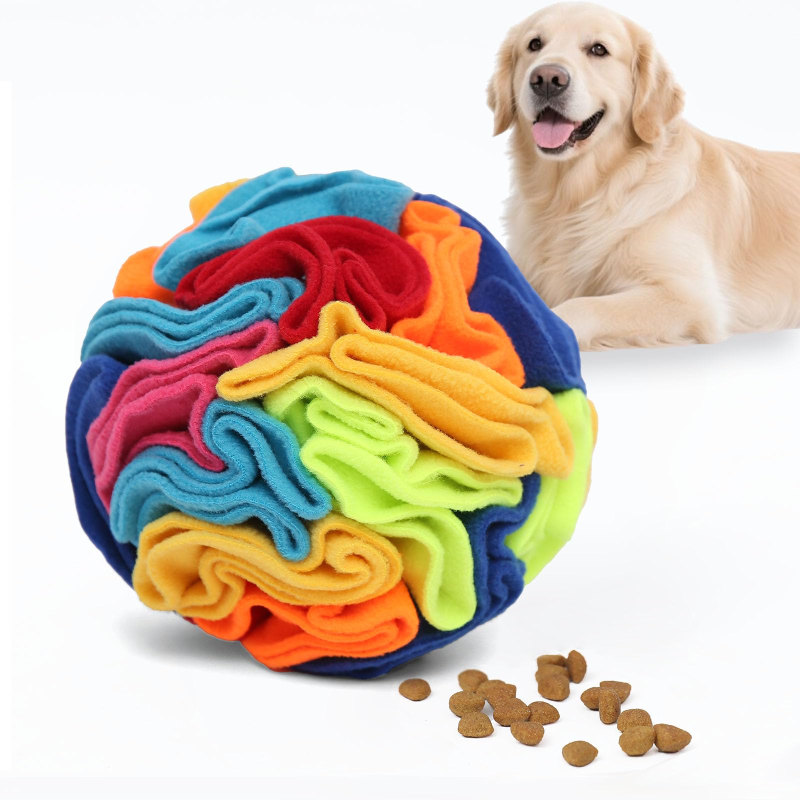 Photo 1 of Ablechien Snuffle Ball - Snuffle Ball for Dogs Large Breed, Interactive Dog Toys to Keep Them Busy, Dog Puzzles for Large Dogs with Storage Bag Machine Washable