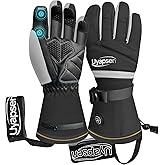 dnrnaw Rechargeable Heated Gloves for Men & Women - 3-Temp Electric Winter Gloves, Waterproof & Touchscreen, 7.5-Hour Heat for Skiing, Motorcycle, Work & Cold Outdoor Activities