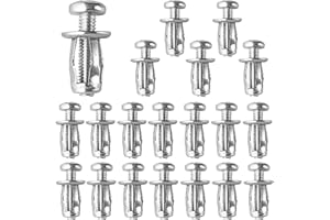 Emperoch 20 Pcs M4x20mm Hollow Wall Anchors, Carbon Steel Hollow Wall Fixings, Heavy Duty Hollow Door Anchor for Hollow Wall 