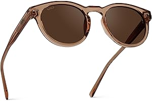 WearMe Pro Round Polarized Sunglasses for Women - Retro Classic UV400 Protection for Driving & Everyday Wear
