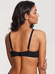 DOBREVA Women's Unlined Balconette Bra Underwire