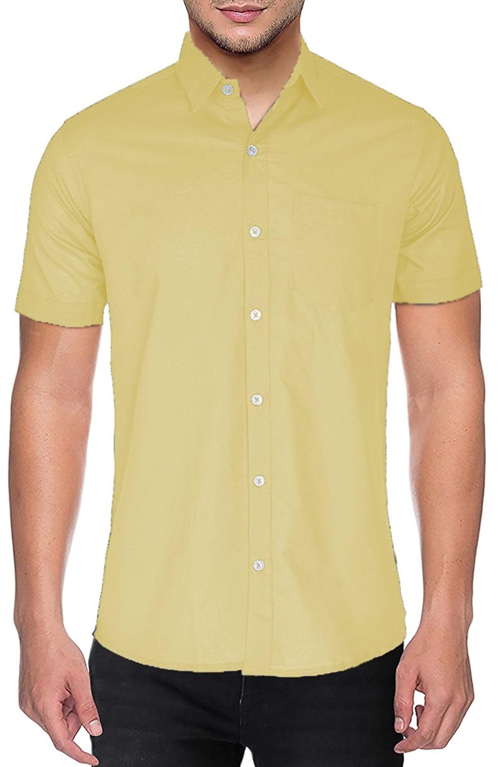 youthquake half sleeve shirt for men (linen)