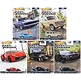 Hot Wheels 2023 Fast & Furious Premium Diecast Car Complete Set of 5 Vehicles from HNW46-956B Release Bundle