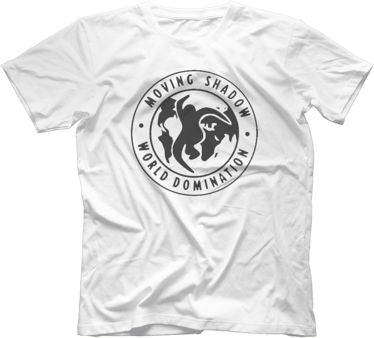 Moving Shadow T-Shirt 100% Cotton, White, Large