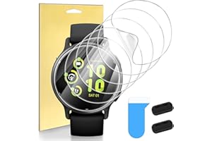 Suoman 6-Pack for Garmin vivoactive 5 Screen Protector, Charger Port + TPU High Definition Clear Protective Film