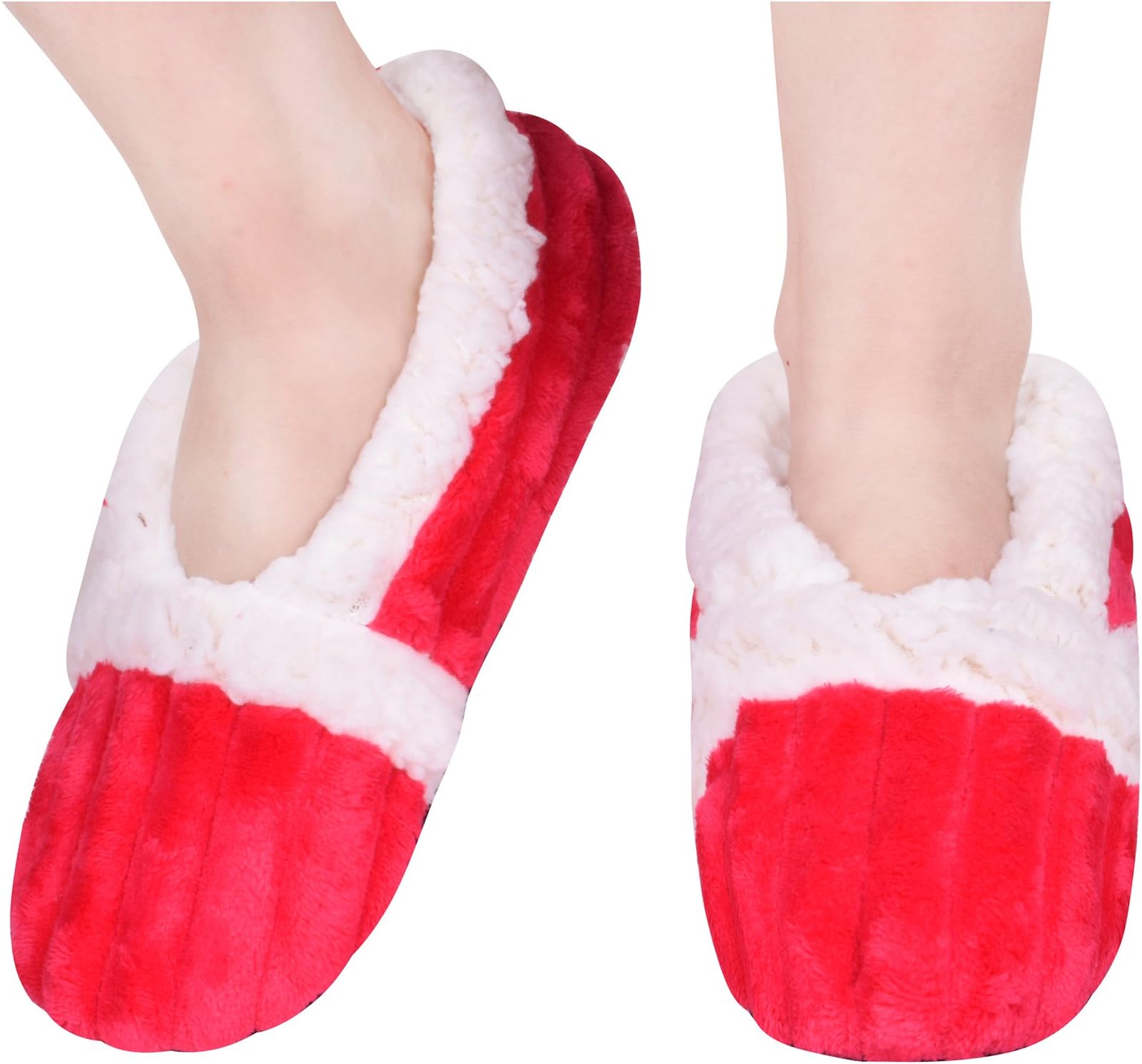 BODY STRENTH Womens Slippers Non-Slip Fleece Lining Winter Warm