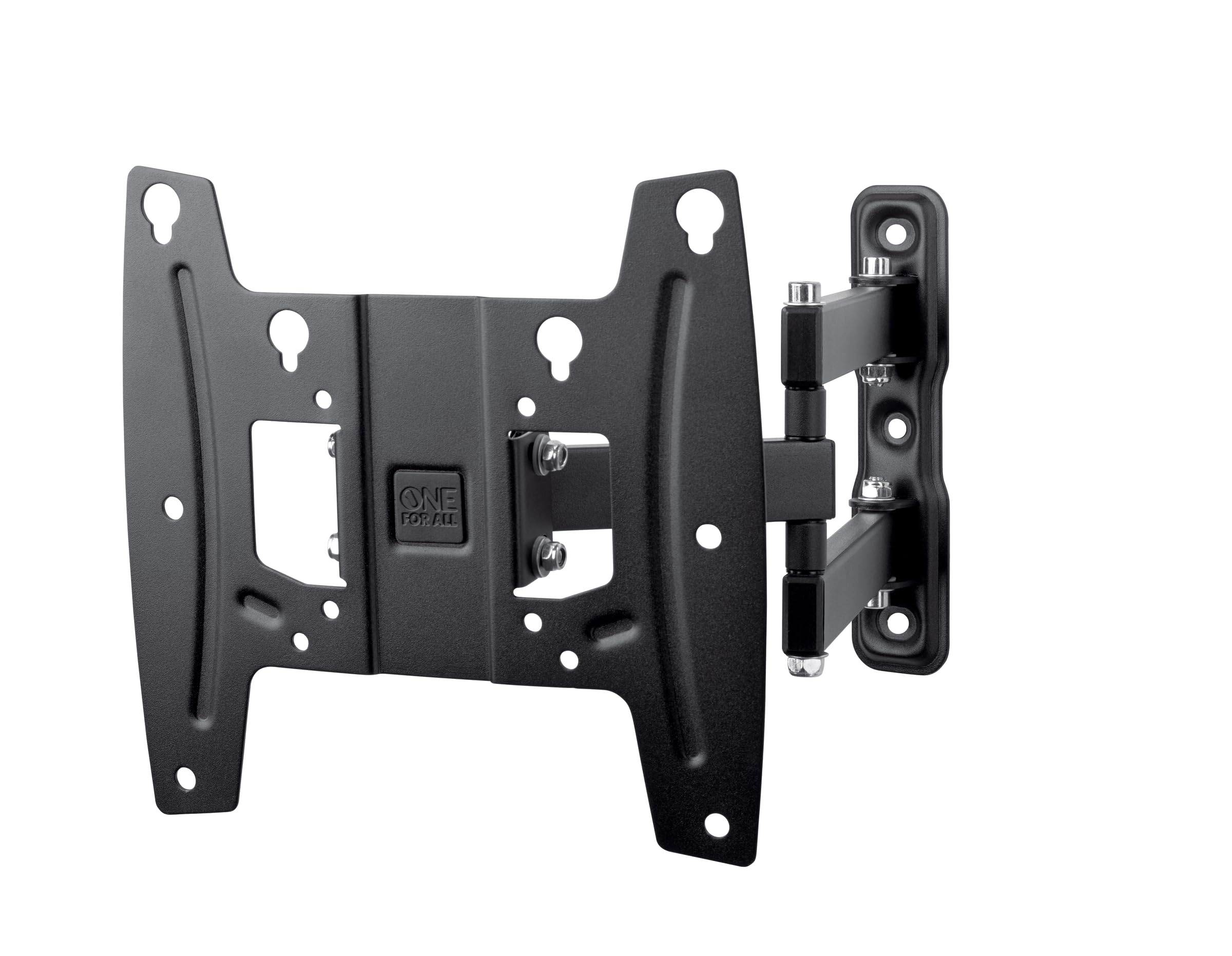 One For All Full Motion TV Bracket – Swivel (180°) Tilt (15°) Wall Mount – Screen size 19-43 Inch - For All types of TVs – Max Weight 30kgs – VESA 75x75 to 200x200 - WM4251, Black
