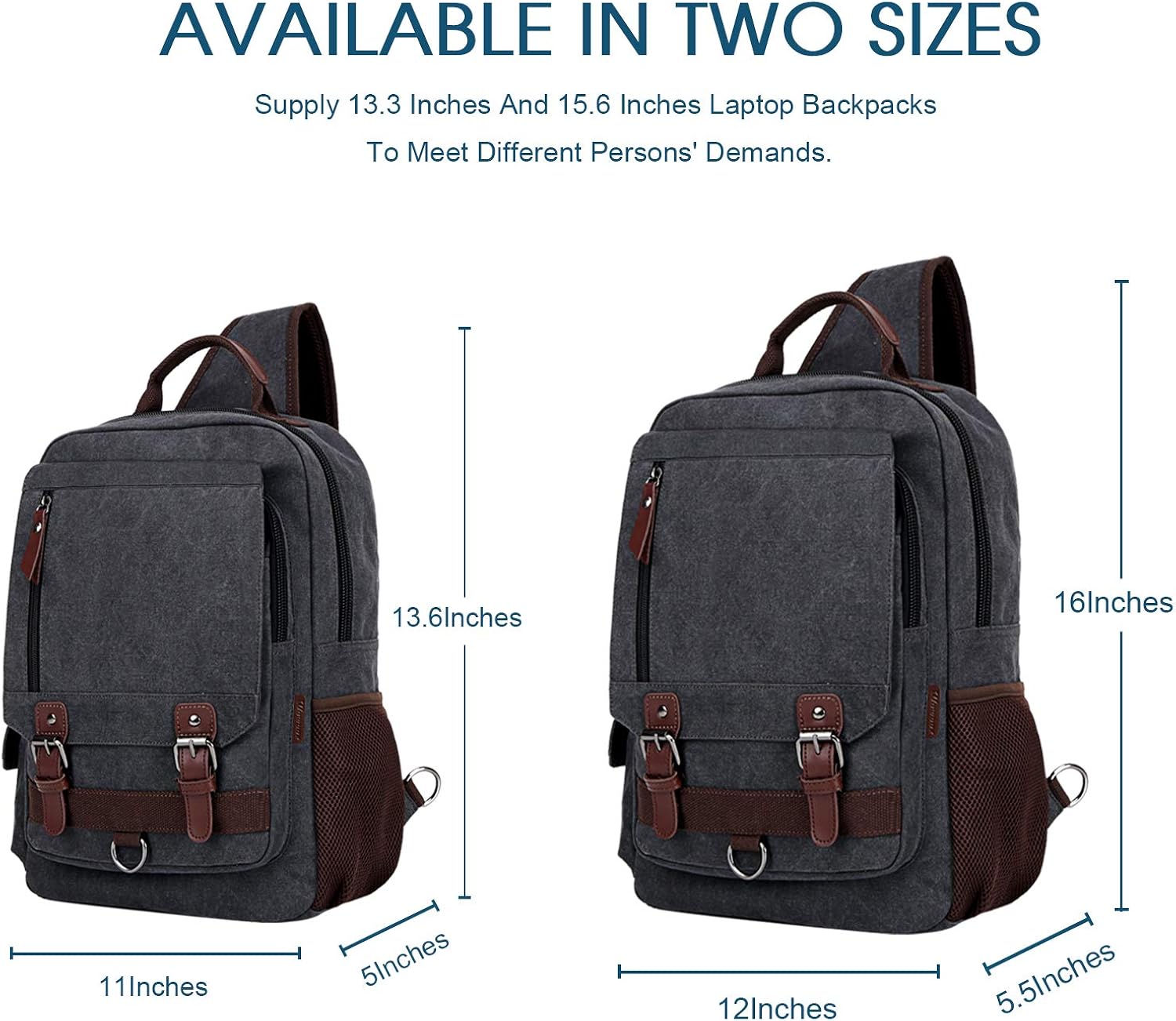 WOWBOX Sling Bag for Men Sling Backpack Laptop Messenger Bag Fit 15.6": Shoes