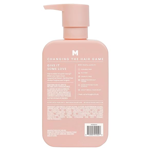 MONDAY HAIRCARE MOISTURE CONDITIONER WITH HYALURONIC ACID, COCONUT OIL & SHEA BUTTER FOR DRY & DULL HAIR 354 ML