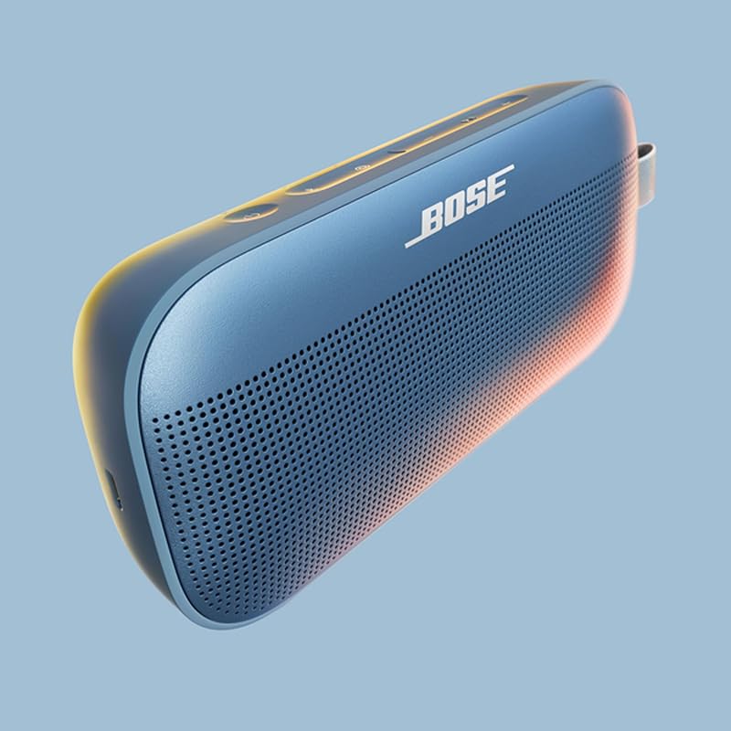 Coluna Bluetooth portátil SoundLink Flex SE (2.ª geração), pequena coluna portátil sem fios para exteriores com áudio Hi-Fi, até 12 horas de autonomia, impermeável e à prova de pó, Blue Dusk