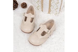 Toddler Little Girls Mary Jane T-Strap Shoe Classic Dress Shoes for Wedding Party School Casual