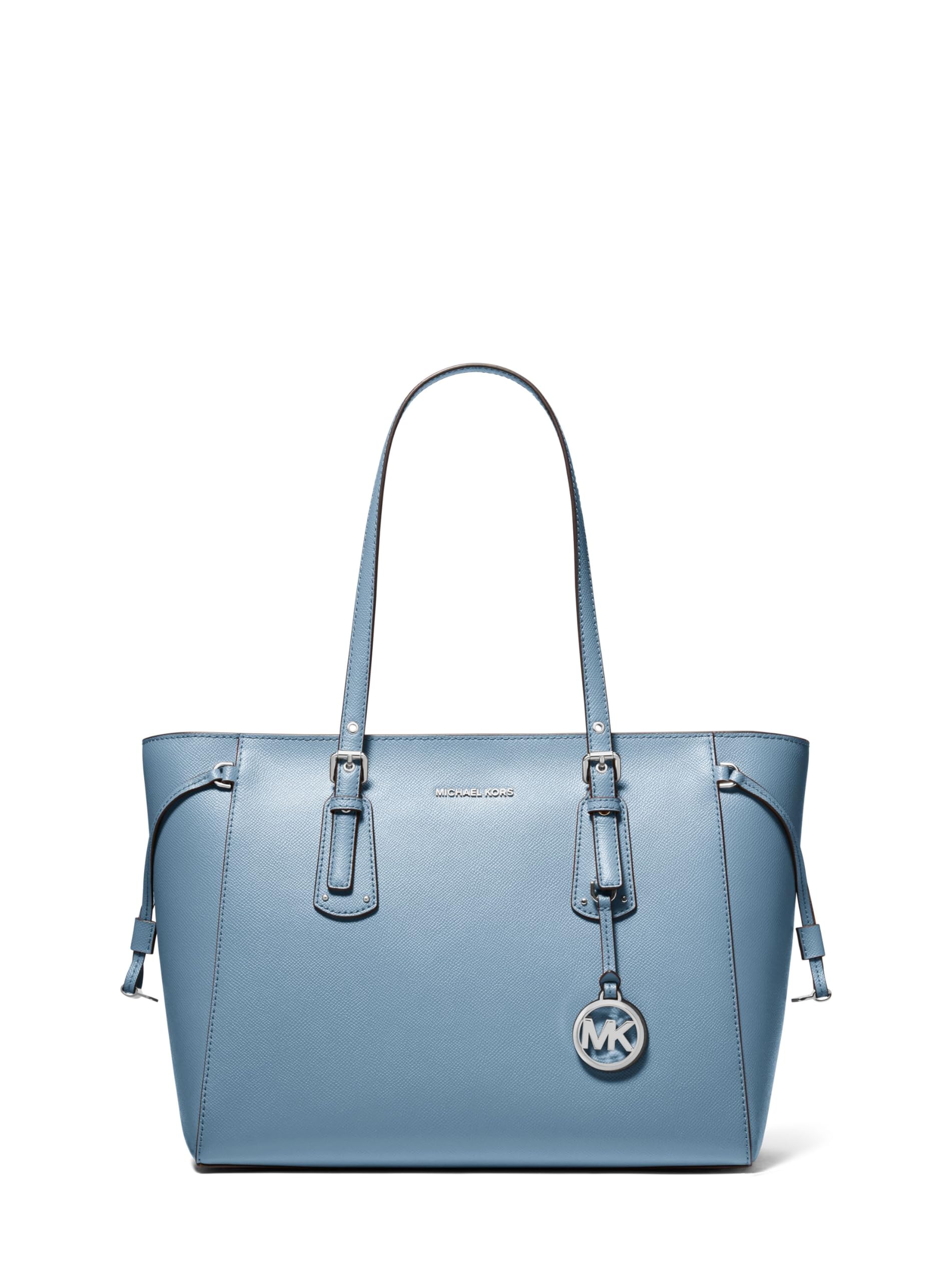 Michael Kors Voyager Medium Multi-Function Tote, Silver-Tone Hardware/Chambray