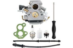 Harbot 506450501 Carburetor for Husqvarna Chainsaw 435 440 435E 440E 135 135E 140 140E Parts ZAMA C1T-EL41 C1T-EL41A Carb with Fuel Filter Spark Plug Tune Up Kit