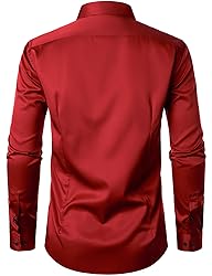 JEMITOP Men's Stretch Wrinkle Free Dress Shirts