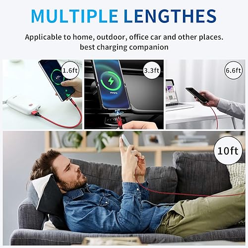 HYDOOD Magnetic Charging Cable (5-Pack, 540