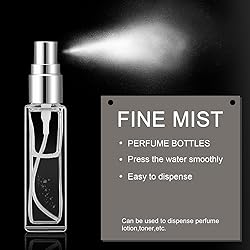 Domensi 30 Pcs 20 ml Empty Glass Perfume Bottles