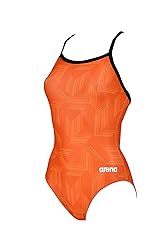 ARENA Girls' Swimsuit Puzzled Team Print MaxLife