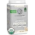 Sunwarrior Vegan Protein Powder USDA Organic Protein Powder Blend| Plant-Based BCAA Sugar Free Gluten Free Non-GMO Dairy Free | Cake Batter Flavored 20 Servings | Sport Organic Active Protein