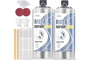 Metal Glue - 2 Part Epoxy Heavy Duty Welding Glue for Bonding and Repairing The Crack Leaking Stainless Steel, Ceramics, Plas