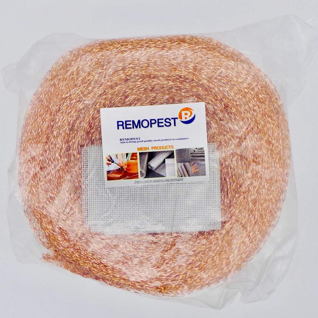REMOPEST Copper Mesh, 5x100 Ft and 5 pcs Stainless Steel Wire Mesh : Garden & Outdoor