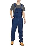 Ubon Denim Bib Overalls for Men Relaxed Fit Work