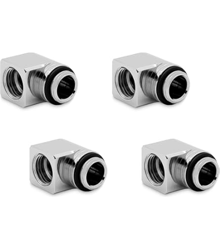 EK Quantum Torque Rotary 90° Nickel 9個 EK-Quantum Torque Rotary 90° - Nickel – EK Webshop