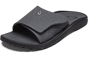 OLUKAI Nalu Slide Men's Versatile Slide Sandals, Water-Friendly & Adjustable Straps, Lightweight & Durable, All-Day Comfort & Support
